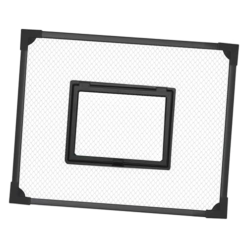 Cuticate 水槽用ネットカバーエッジ 脱走防止 爬虫類用蓋 耐摩耗アクセサリー 多目的 給餌ポータル付き, 40cm×30cm