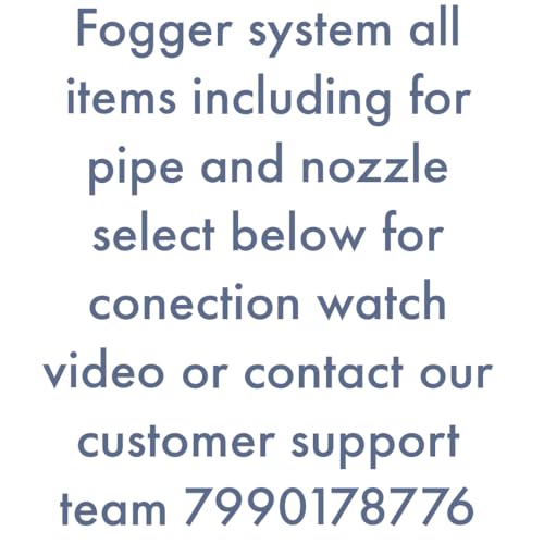 Image of DIY Misting System Kit with Nozzles, Mist Pump, Pipe, Connectors etc. for Terrace /Balcony /Garden cooling /Animal Husbandry /Hydroponics /Fish Farming (7 NOZZAL AND 20FEET PIPE)