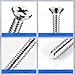 YAMAJA 30 PCS #6-32X1-1/2 Inches Extra Long Outlet Screws, Stainless Steel Phillips Flat Head Machine Screws for Wall Electrical Socket and Switch