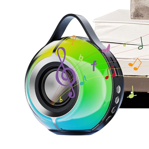 Lautsprecher – kabellose, Lautsprecher | mit LED-Leuchte | wasserdichtes Outdoor-Soundsystem für Reisen, Sport, Party, Radfahren, Picknick, Familienfeiern, Outdoor Indoor