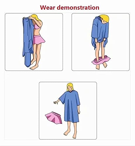 Volwassen Strand Pak Verandering Gewaden Poncho Kap Strandlaken Geometrische Gedrukt Microfiber Sneldrogend Absorberende… - Image 4
