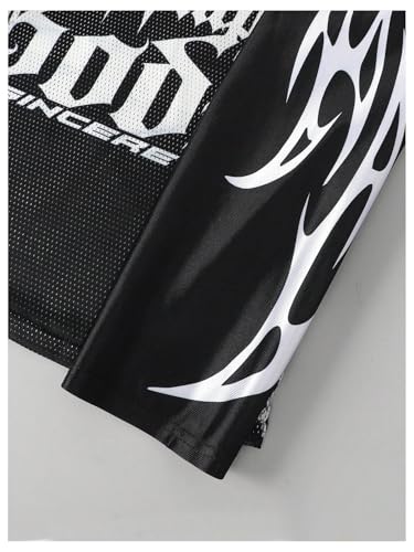 Men's Jersey Shirts Leopard Print Tee Drop Shoulder Long Sleeve Oversized T Shirt Graphic V Neck Tee Tops Streetwear4