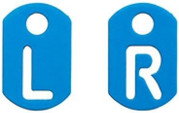Radiography Tablet Markers L and R for Radiographers Blue