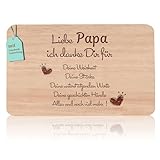 2er Set Frühstücksbrettchen Mama & Papa Geschenke | Brotzeitbrett mit Gravur | Großeltern Geschenke Buchenholz Schneidebrett | Geschenkidee ideal für Mutter&Vatertag Geburtstags Weihnachten