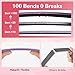 Makartt Nail File - 100/180 Grit Emery Boards for Nails, Professional Nail Files, 10pcs Double Sides Black Coarse Fingernail Filer for Acrylic and Extension Gel Removal Manicure Kit Salon Home Use