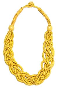 collezione alessandro collezione alessandro Kurze Kette Daisy mit Holzperlen collezione alessandro collezione alessandro Kurze Kette Daisy mit Holzperlen