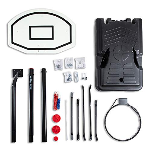 Best View Heavy Duty Indoor & Outdoor Portable Big Size Basketball Hoop & Goal Stand Back Boar For Kids & Adult, Height Adjustable #TOP4