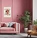 KRHFG Funny Pink Highland Cow Wall Art Poster Framed, Cow Lover Gifts for Women, Sarcastic Western Cow Hanging Canvas Prints Wall Decor for Home Office, 12x16 Inch