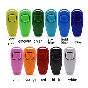 Dog Training Clickers with Whistle, Colorful and Practical, Portable and Effective Dog Clickers for Pet Dog Training & Obedience Aid(Pink) Dog Training Clickers with Whistle, Colorful and Practical, Portable and Effective Dog Clickers for Pet Dog Training & Obedience Aid(Pink)