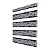 Produktbild Brillant Duo Rollos für Fenster ohne Bohren 90 x 150 cm Schwarz-Silber Gardine Klemmfix Fenster Rollos für innen Doppelrollo Klemmfix ohne Bohren Klemmrollo Zebra Rollo Verdunkelung Jalousie Klemmen