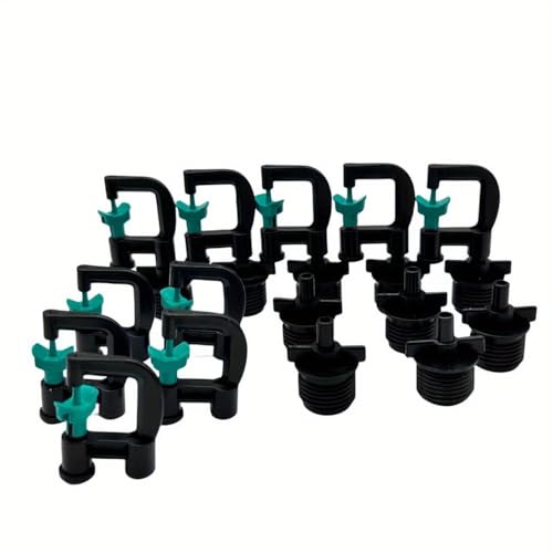 10Pcs Refraction Spray Nozzle, G Type Micro Rotating Nozzle Watering Sprinkler, for Irrigating Fruit Trees, Shrubs, Greenhouses, Nurseries, Net Rooms and Other Crops on The Ground