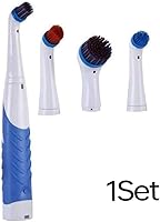 Vista 7 de Reveal Power Scrubber Cepillo de limpieza eléctrico con 4 cabezales de cepillo para bañera cocina azul..