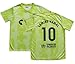 CEKFAX 2024/2025 Barca Third #10 Lamine Yamal Football Soccer Kids Jersey Shorts Socks Set Youth Sizes (Green,28)