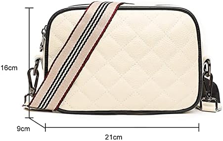 DKIIL NOIYB Crossbody Camera Bag for Women, Genuine Leather Crossbody Bags with Wide Strap Multiple Pockets Camera Handbag Women's Cross-body Bags 21