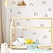 Rainbow Wall Decals for Girl Bedroom Kids Room Decor, Peel and Stick Wallpaper Rainbow Wall Stickers Mural Vinyl 36 Pcs