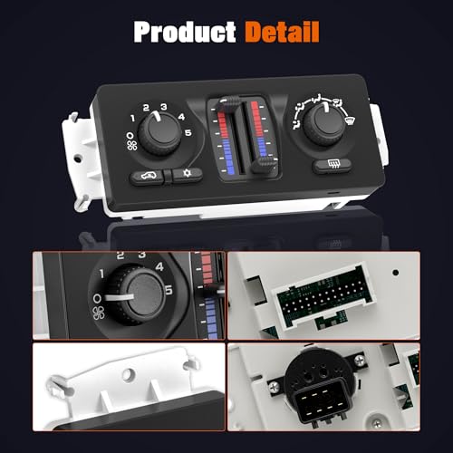599-210XD Climate Control Module AC Heater Control Panel Fit for 2003-2007 Chevy GMC Cadillac Isuzu Saab Vehicle - Silverado Sierra 1500 2500 3500 Suburban Avalanche Tahoe Trailblazer Envoy Yukon 9-7X