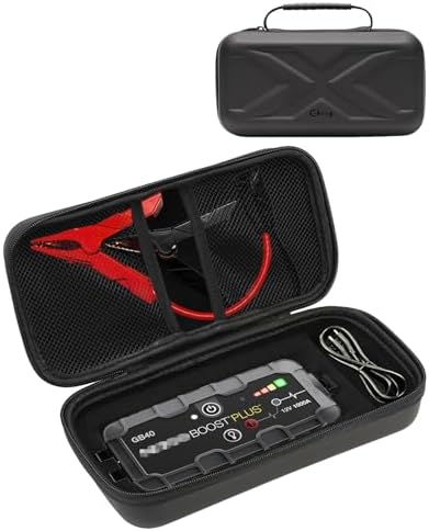 Gleegi EVA Storage Case Compatible with NOCO Boost Plus GB40/Boost Sport GB20 UltraSafe Car Battery Jump Starter, Portable Protection Carrying Case for Car Battery Booster