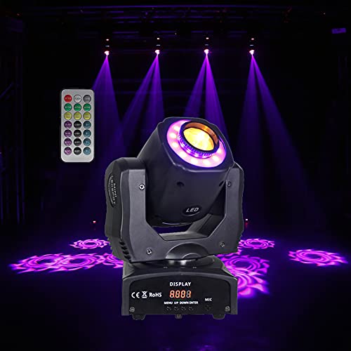 Moving Head Light, Moving Head Spot, 3 Beam Light Dj 24 GOBO DJ Lights Sound Activated DMX Controller for Disco, Club Party Lights, Stage Spot Light, Bar, Stage Lights DMX Light Show