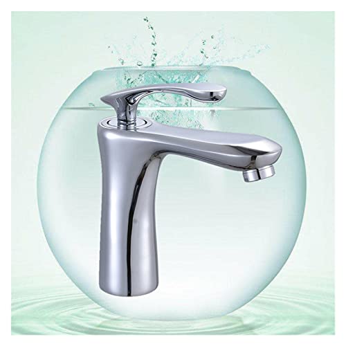 Robinet de lavabo chrome pour réguler facilement l'eau chaude froide sans variation