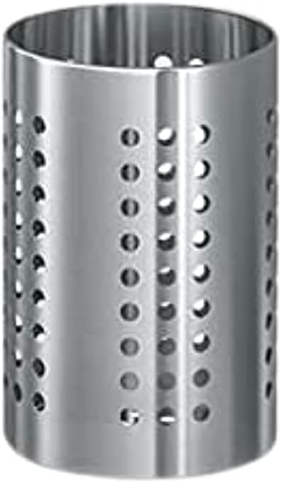 Royalford Cutlery Holder, Premium Quality Stainless Steel, Storage For Countertop Organizer Cooking Utensil Crock Kitchen Organization & Storage And Flatware Caddy Silver 1 Count (Pack of 1), RF10247