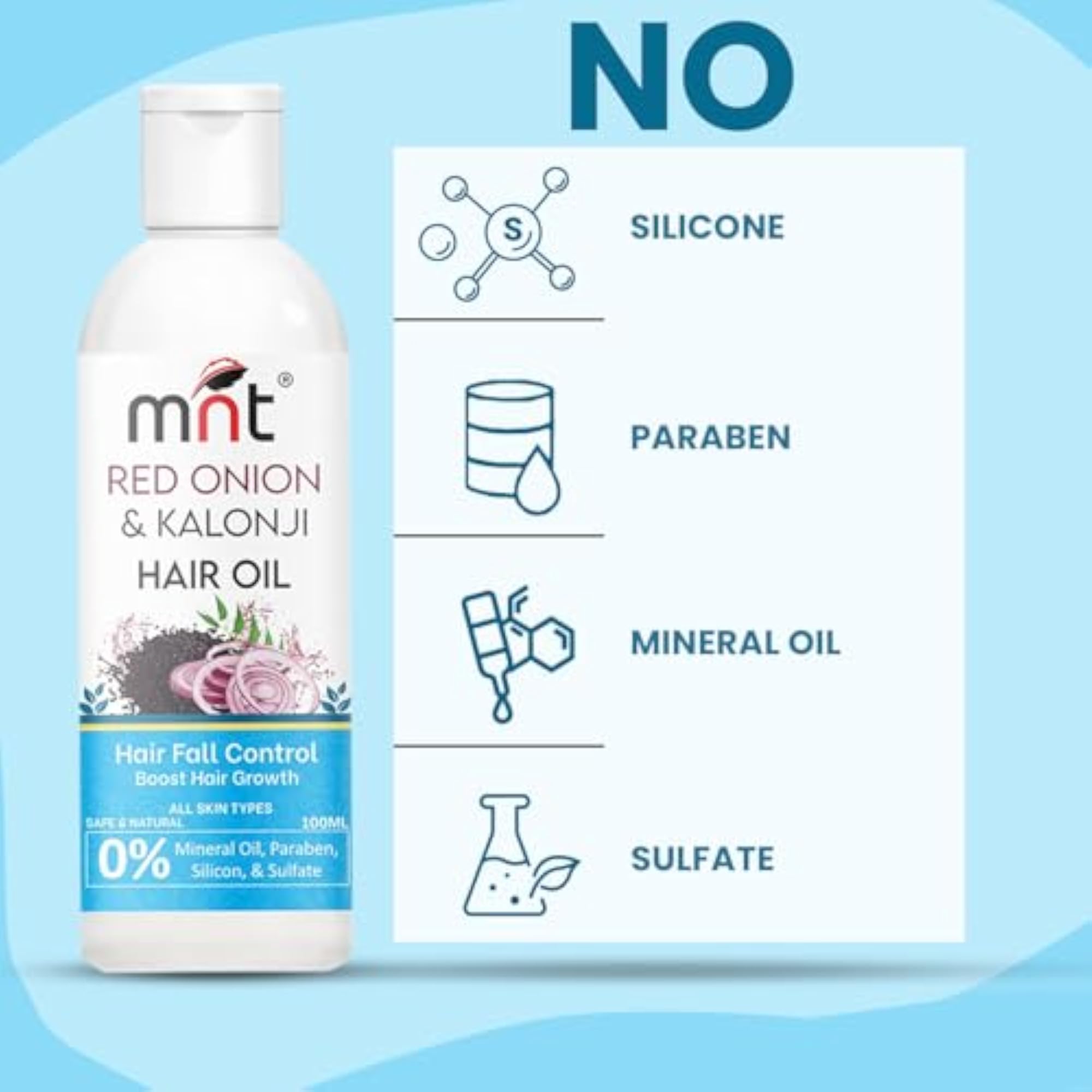Red Onion & Kalonji Hair Oil, 100ml