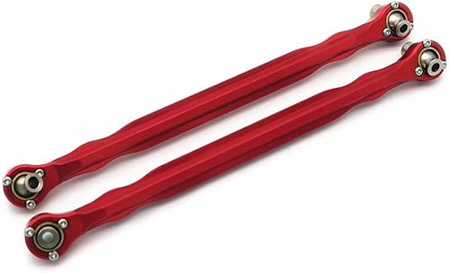 Dederos de aluminio, barra de dirección - 1PR Reemplazo de 7748 Rojo para Traxxas XMAXX X-Maxx