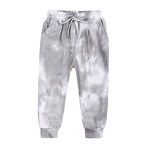 Mygbcpjs 2Pcs Kids Girls Tie Dye Sweatsuit Child Cotton Long Sleeve Outfits Set Sport Tracksuit Tops + Sweatpants #TOP2