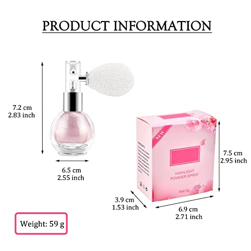 Body Glitter Spray,Shimmer Sparkle Powder Makeup,High Gloss Face Glitter Spray For Hair And Body (03# Nude Pink) #TOP2