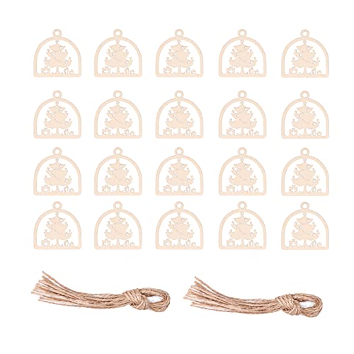 Respicefinem Boxwood Hollow Tree Ornnnnnnaments Diseño de Apariencia único y para Decoraciones de árboles de Navidad y Vacaciones Hechas de boj pesando Aproximadamente 70 g con un