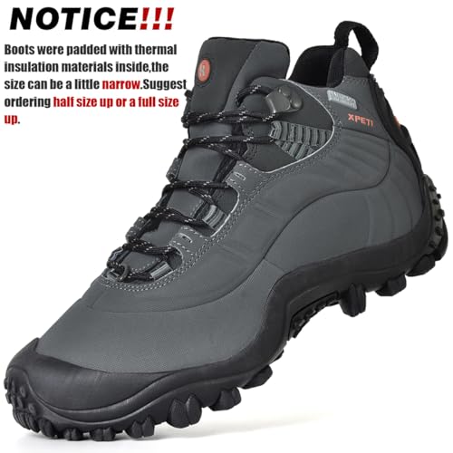 Image of Men's Waterproof Hiking Boots Mid Height Outdoor Shoes