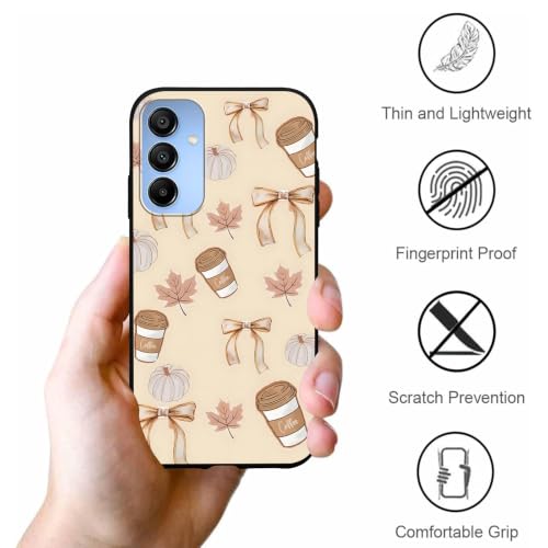 Aoldimu 2 Pack Fall Pumpkin Leaves Phone Case for Samsung Galaxy A15 5G 6.5", Aesthetic Autumn Coffee Bow Pattern Cases for Women Girls,Soft TPU Protective Shockproof Cover for Samsung A15 5G by Aoldimu - Used condition - Image 6