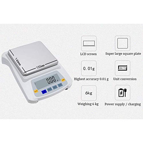 Báscula electrónica precisión 0.01g con pantalla LCD 5kg miniatura 4