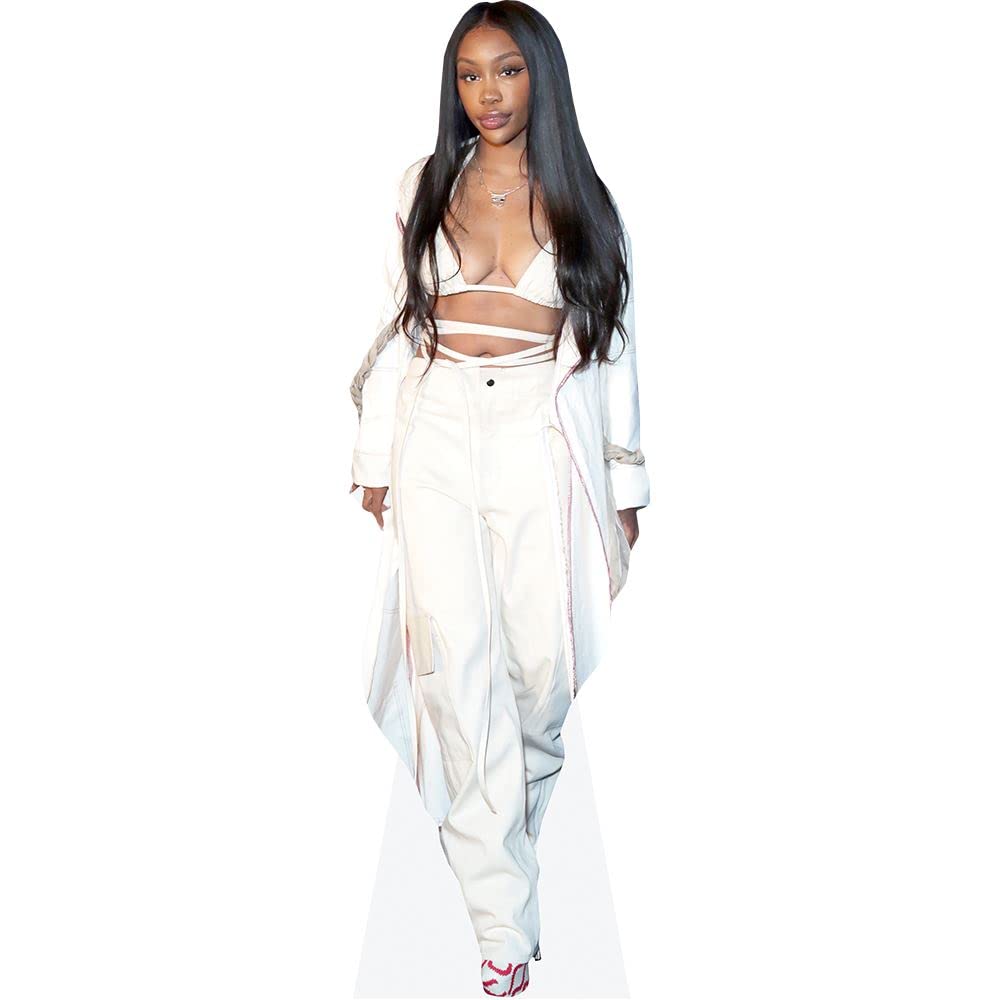 SZA (White Outfit) Mini Size Cutout