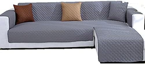 JIABOLANG Couch Slipcover L Shape Sofa Cover Sectional Couch Chaise Lounge Cover Reversible Sofa Cover Furniture Protector Cover for Home Décor