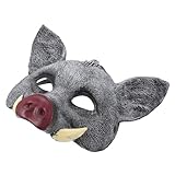 colmillo superior del jabalí nombre Máscara de : talla para la mayoría de las personas, brinda una experiencia de agradable, máscaras de cerdo de halloween para adultos