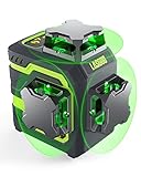 Zwei wiederaufladbare Akkupacks - Das LASGOO Laser-Wasserwaage kommt mit zwei wiederaufladbaren Lithium-Ionen-Akkus, und jede Batterie kann bis zu 10 Stunden Arbeit ermöglichen. Mit zwei Akkus können Sie sich auf Ihre Arbeit konzentrieren und diese einfach und effizient gestalten