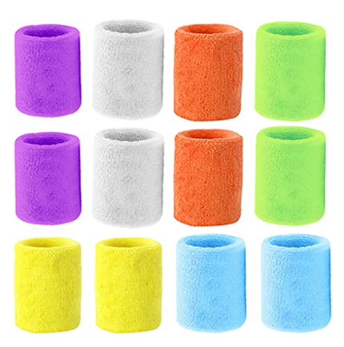 12 Stück Schweißband Handgelenk,Sport Schweißband für Männer und Damen, Absorbierende Schweissband, für Fußball, Tennis, Laufen., 11.95 €