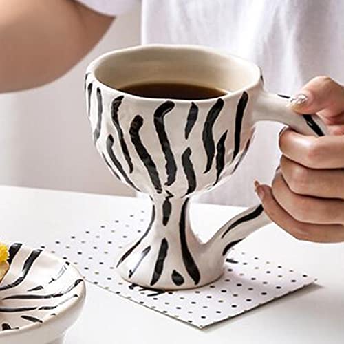 Bvdfgk Coupes à Glace en Céramique, Plateau à Bijoux Léopard, Organiseur de Bijoux, Plateau Décoratif pour Desserts, Décoration de Chambre, Gobelet Tasse – vue 4