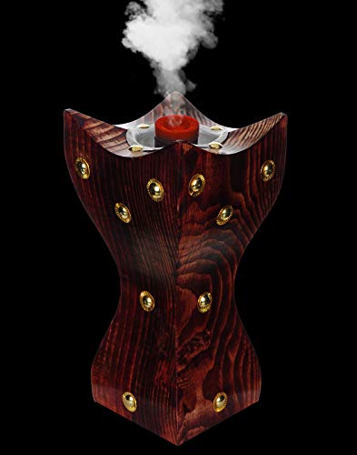 Image of Wooden Incense Burner and dhoop dani /Stand