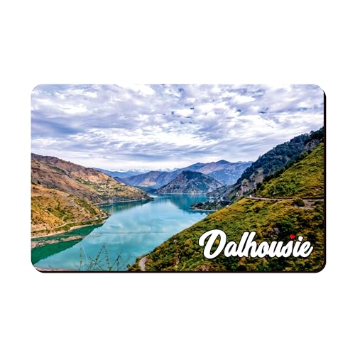 Image of Elegant Fridge Magnet with Themes |Rectangular Size Refrigerator Magnet with Magnetic Rubber Back | Pack of 1, 8.6cm X 5.4cm (Dalhousie - Design 1)
