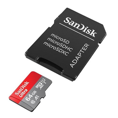 Image of SanDisk 64GB Ultra microSDXC -I Memory Card with Adapter - 120MB /s, C10, U1, Full HD, A1, Micro SD Card - SDSQUA4-064G-GN6MA