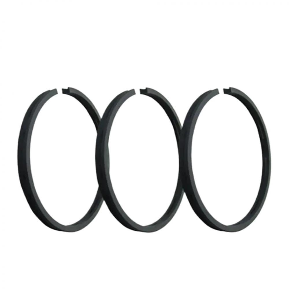 3 anillos de pistón de 55 mm para compresor de aire, accionamiento neumático compatible con accesorios de cilindro negro de 55 pistones