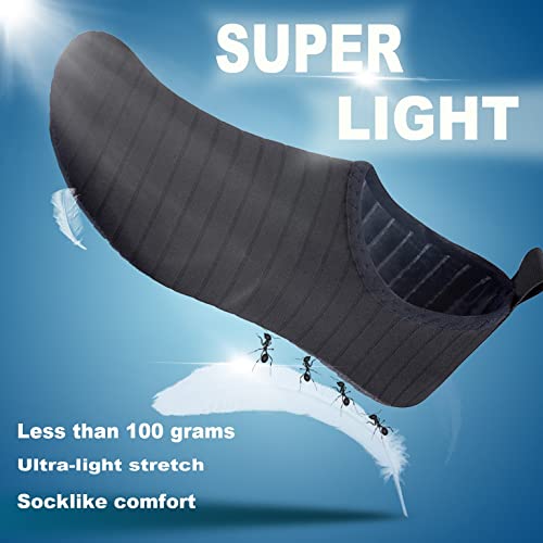 Foto von FELOVE Badeschuhe Wasserschuhe Strandschuhe Surfschuhe Barfuß Schuhe,Breathable Schwimmschuhe Hausschuhe Yoga Schuhe für Wassersport für Damen Herren, Schwarz.TW 42/43