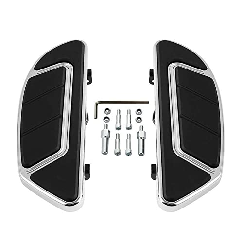 Adjan Motorcycle Rider Driver Floorboard Compatible With Harley Airflow Touring 2014-2022 2018 Softail 1986-2020 2012-2016 Fld ’86-'17 Fl Softail (Color : Black) #TOP2