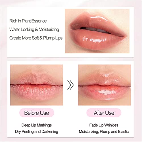 Lip Oil Tinted, Plumping Lip Gloss Jelly Moisturizing Lip Oil, Hydrating Lip Glow Oil Lasting Nourishing Lip Gloss, Deep Repair Dry Cracked Lips Care Essence Oil, Tinted Lip Oil For Woman And Girls #TOP3