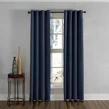 Curtainworks Lenox Grommet Curtain - 50" x 144" - Single Panel - Blue Navy