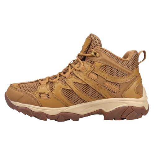 HI-TEC Mens Ht Ravus Mid Wp Lace Up Hiking Hiking Casual Boots Ankle - Brown - Size 10.5 M3