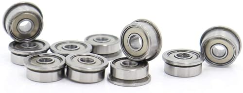 JGNAYRKJQI TMP1105 Flange Ball Bearings MF93ZZ Flange Ball Bearing 3x9x4 mm ABEC-1 Miniature Flanged Deep Groove Ball Bearings MF93 Z ZZ