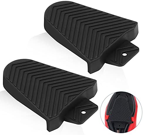 GAPVOS Cleat Covers, Durable Spdsl Cleat Covers Only Compatible with Shimano SPD-SL Cleats, Outdoor Cycling Shoes Self Lock Rubber Protector, Non-Slip SM-SH45 SPD SL Cleats Cover Set,black