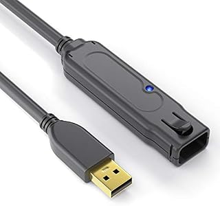 PureLink DS2100-300 USB 2.0 Aktiv Verlängerungskabel (USB-A Stecker auf USB-A Buchse), Spannungerversorgung vom USB Port, kein Netzteil benötigt, vergoldete Kontakte, 30,0m, schwarz